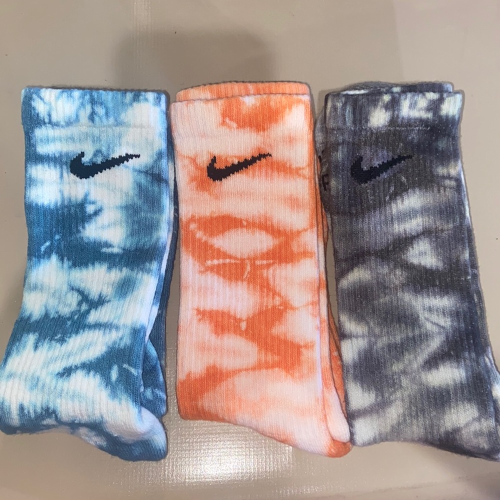 Nike tye dye socks custom made 15 set